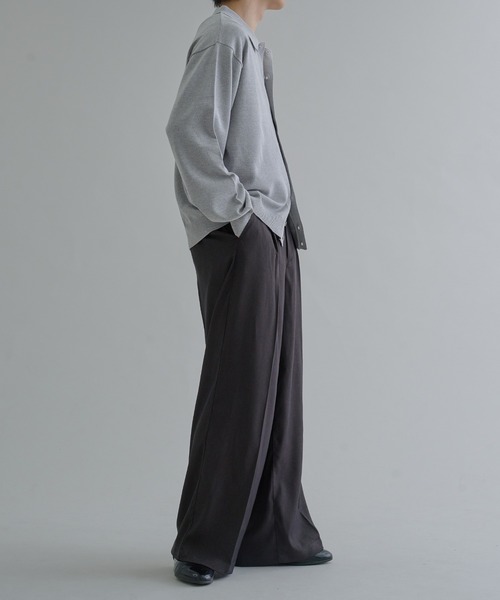 センタープレスワイドバギースラックス（スラックス）｜epnok