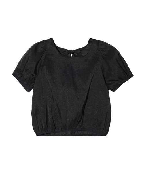 MILKFED.(ミルクフェド)の「SHEER PUFF SLEEVE BLOUSE(シャツ/ブラウス・レディース・ホワイト/ブラック・ONE SIZE)」の1枚目の写真