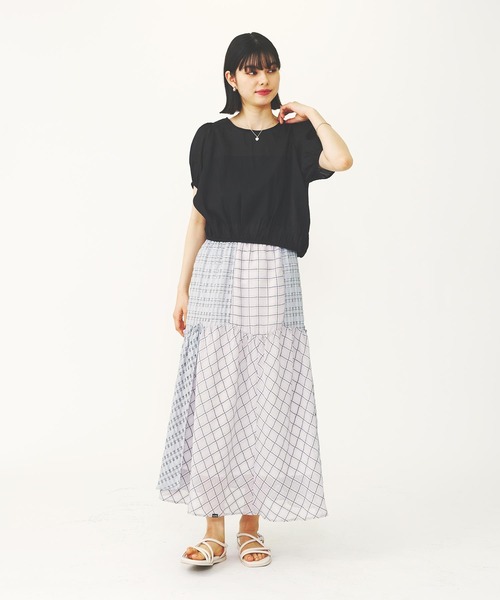 MILKFED.(ミルクフェド)の「SHEER PUFF SLEEVE BLOUSE(シャツ/ブラウス・レディース・ホワイト/ブラック・ONE SIZE)」の13枚目の写真