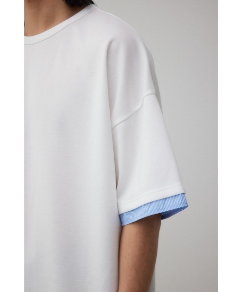AZUL by moussy（アズールバイマウジー）の「ダンボールシャツレイヤードトップス（Tシャツ/カットソー・メンズ・グレー/ブラック/ホワイト・FREE）」の11枚目の写真