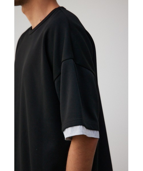 AZUL by moussy（アズールバイマウジー）の「ダンボールシャツレイヤードトップス（Tシャツ/カットソー・メンズ・グレー/ブラック/ホワイト・FREE）」の20枚目の写真