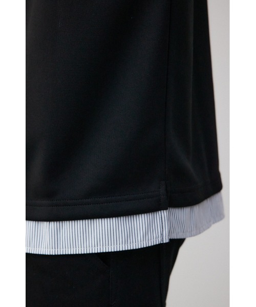 AZUL by moussy（アズールバイマウジー）の「ダンボールシャツレイヤードトップス（Tシャツ/カットソー・メンズ・グレー/ブラック/ホワイト・FREE）」の21枚目の写真