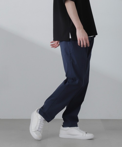 NANO universe（ナノユニバース）の「3D LABO ハイストレッチイージースラックス(セットアップ可)（スラックス・メンズ・ブラック/ネイビー/カーキ・L/M/S）」の5枚目の写真