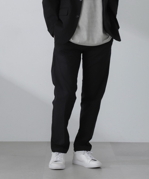 NANO universe（ナノユニバース）の「3D LABO ハイストレッチイージースラックス(セットアップ可)（スラックス・メンズ・ブラック/ネイビー/カーキ・L/M/S）」の7枚目の写真
