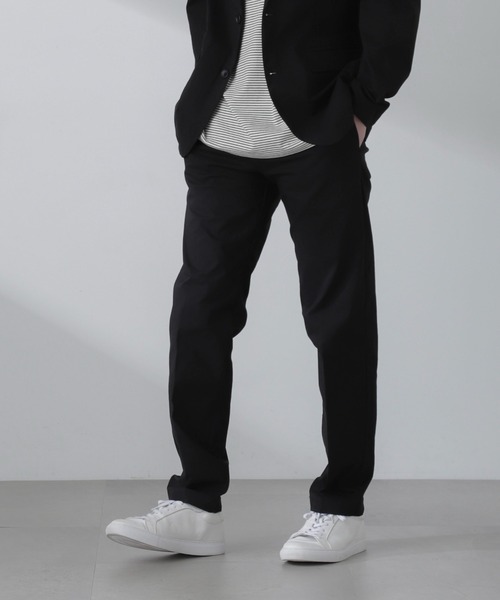 NANO universe（ナノユニバース）の「3D LABO ハイストレッチイージースラックス(セットアップ可)（スラックス・メンズ・ブラック/ネイビー/カーキ・L/M/S）」の8枚目の写真