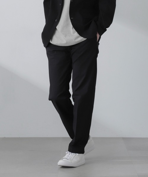 NANO universe（ナノユニバース）の「3D LABO ハイストレッチイージースラックス(セットアップ可)（スラックス・メンズ・ブラック/ネイビー/カーキ・L/M/S）」の9枚目の写真