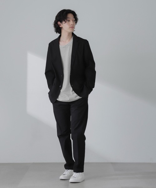 NANO universe（ナノユニバース）の「3D LABO ハイストレッチイージースラックス(セットアップ可)（スラックス・メンズ・ブラック/ネイビー/カーキ・L/M/S）」の10枚目の写真