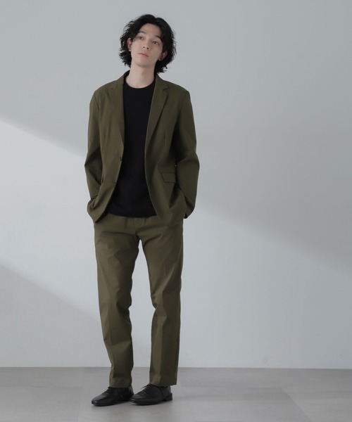 NANO universe（ナノユニバース）の「3D LABO ハイストレッチイージースラックス(セットアップ可)（スラックス・メンズ・ブラック/ネイビー/カーキ・L/M/S）」の18枚目の写真