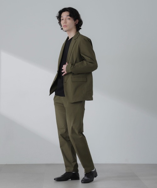 NANO universe（ナノユニバース）の「3D LABO ハイストレッチイージースラックス(セットアップ可)（スラックス・メンズ・ブラック/ネイビー/カーキ・L/M/S）」の22枚目の写真