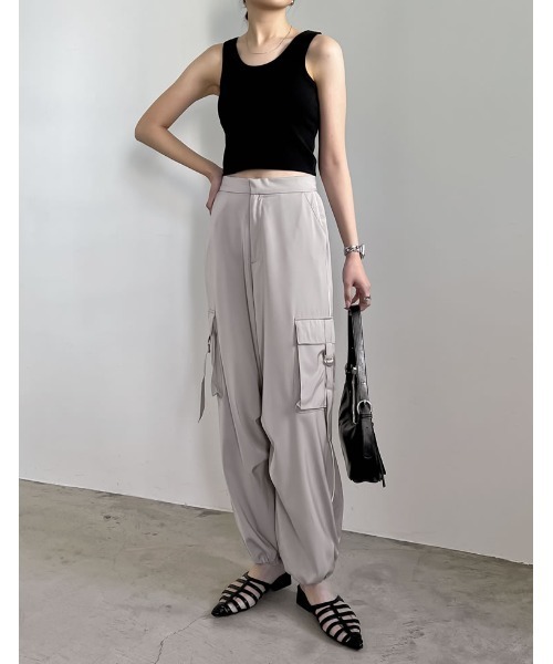 クロップド リブ タンクトップ　白S KOEISTORE タンクトップ レディース 春 夏 春夏 白 黒