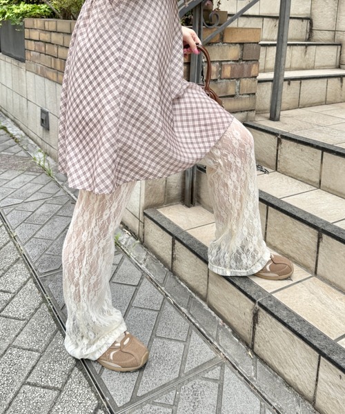 Loueme（ルエム）の「フラワーレースパンツ（その他パンツ・レディース・アイボリー/ブラック/ホワイト・FREE）」の18枚目の写真