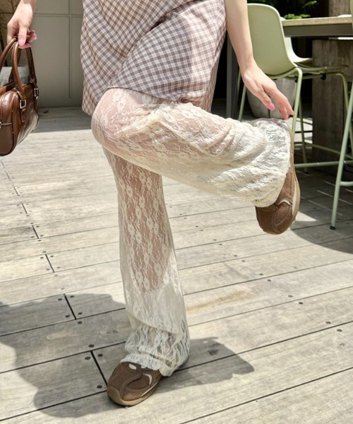 Loueme（ルエム）の「フラワーレースパンツ（その他パンツ・レディース・アイボリー/ブラック/ホワイト・FREE）」の14枚目の写真