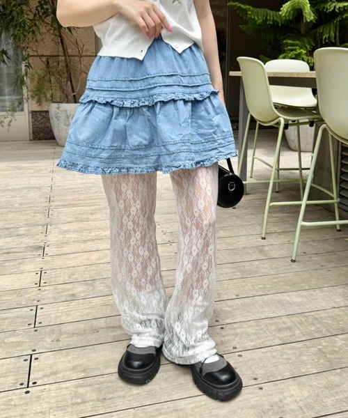 Loueme（ルエム）の「フラワーレースパンツ（その他パンツ・レディース・アイボリー/ブラック/ホワイト・FREE）」の12枚目の写真