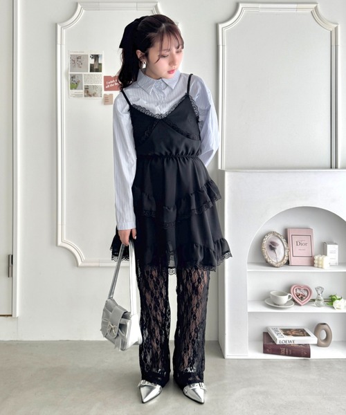 Loueme（ルエム）の「フラワーレースパンツ（その他パンツ・レディース・アイボリー/ブラック/ホワイト・FREE）」の21枚目の写真