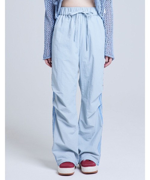 新品未使用littlesunnybite rose nylon pants Little sunny bite｜リトルサニーバイトのパンツ（花柄
