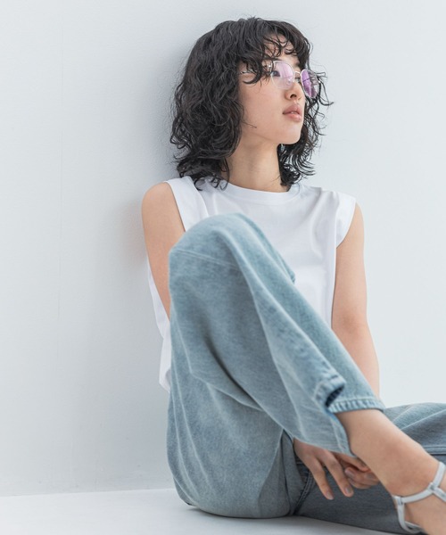 LEPSIM（レプシィム）の「【FOR I SERIES】ワイドストレートデニムパンツ　112598（デニムパンツ・レディース・ライトブルー/ダークグレー・SMALL/MEDIUM）」の8枚目の写真