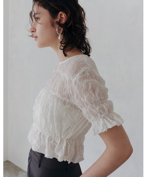 emmi（エミ）の「淡水パールフープイヤリング（イヤリング・レディース・ゴールド/シルバー・FREE）」の3枚目の写真