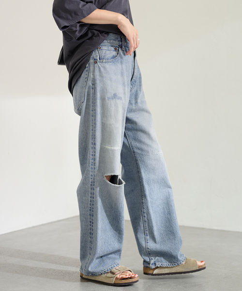 セール】≪追加≫FRAMeWORK MADE BY J ワイドジーンズ（デニムパンツ