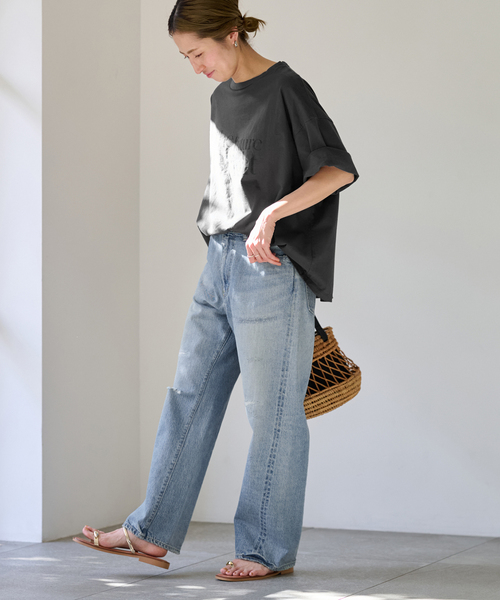 FRAMeWORK(フレームワーク)の「≪追加≫FRAMeWORK MADE BY J ワイドジーンズ(デニムパンツ・レディース・ブルー・LARGE/MEDIUM/SMALL)」の14枚目の写真