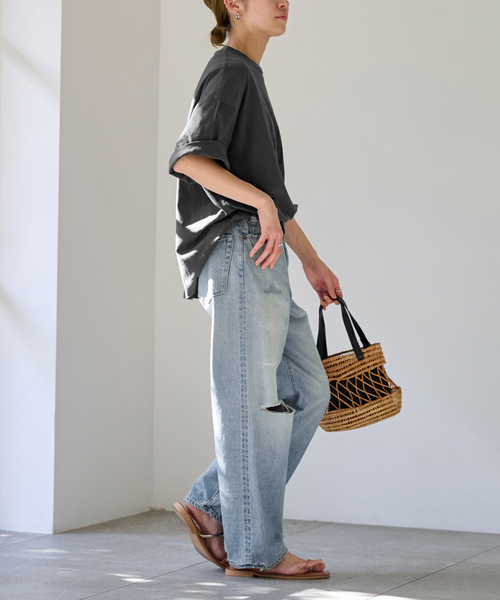 FRAMeWORK(フレームワーク)の「≪追加≫FRAMeWORK MADE BY J ワイドジーンズ(デニムパンツ・レディース・ブルー・LARGE/MEDIUM/SMALL)」の15枚目の写真
