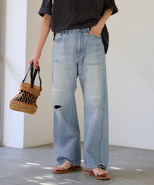 FRAMeWORK(フレームワーク)の「≪追加≫FRAMeWORK MADE BY J ワイドジーンズ(デニムパンツ・レディース・ブルー・LARGE/MEDIUM/SMALL)」の17枚目の写真