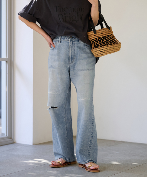 FRAMeWORK(フレームワーク)の「≪追加≫FRAMeWORK MADE BY J ワイドジーンズ(デニムパンツ・レディース・ブルー・LARGE/MEDIUM/SMALL)」の18枚目の写真