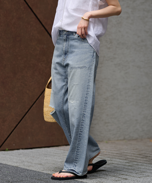 セール】≪追加≫FRAMeWORK MADE BY J ワイドジーンズ（デニムパンツ