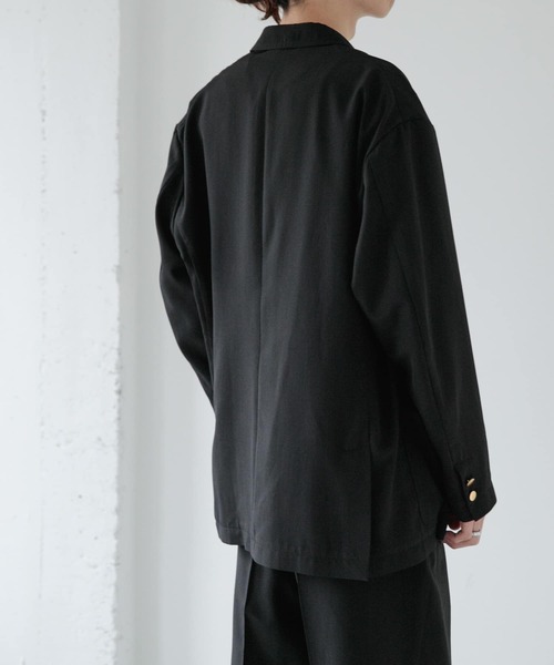 FORK&SPOON（フォークアンドスプーン）の「FORK&SPOON　ハイツイストダブルジャケット（その他アウター・メンズ・ブラック/ネイビー・4/5）」の8枚目の写真