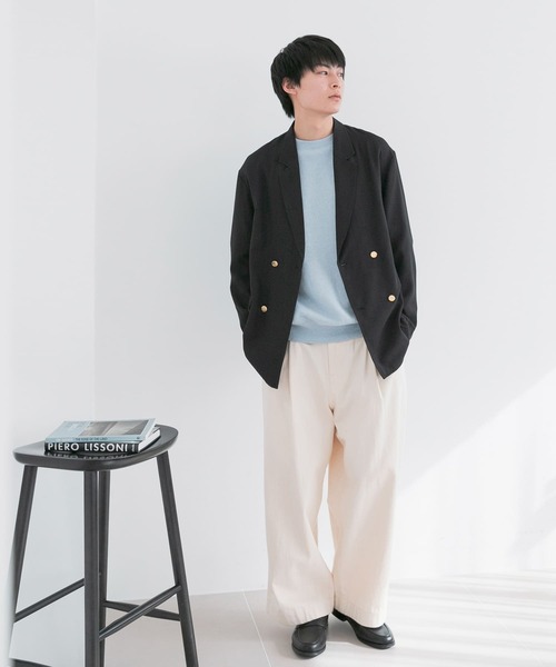 FORK&SPOON（フォークアンドスプーン）の「FORK&SPOON　ハイツイストダブルジャケット（その他アウター・メンズ・ブラック/ネイビー・4/5）」の13枚目の写真