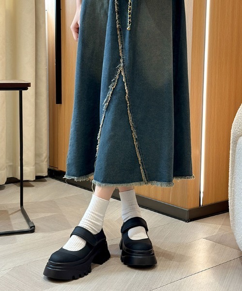 mebole(メボレ)の「厚底メリージェーンシューズ(パンプス・レディース・ブラック・SMALL/MEDIUM/LARGE)」の11枚目の写真