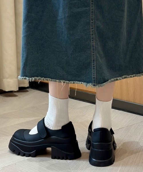 mebole(メボレ)の「厚底メリージェーンシューズ(パンプス・レディース・ブラック・SMALL/MEDIUM/LARGE)」の17枚目の写真