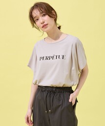 【洗濯機可/UVケア/接触冷感】フレンチスリーブロゴ・カラーTシャツ