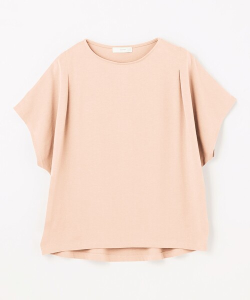 ANY(エニィ)の「【洗濯機可/UVケア/接触冷感】フレンチスリーブロゴ・カラーTシャツ(Tシャツ/カットソー・レディース・ベージュ系5/ブラック系/オールドローズ系/アイボリー系1/グレー系1/アイボリー系5/ブラウン系/ブルー系・F)」の11枚目の写真