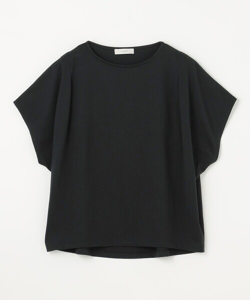 ANY(エニィ)の「【洗濯機可/UVケア/接触冷感】フレンチスリーブロゴ・カラーTシャツ(Tシャツ/カットソー・レディース・ベージュ系5/ブラック系/オールドローズ系/アイボリー系1/グレー系1/アイボリー系5/ブラウン系/ブルー系・F)」の12枚目の写真
