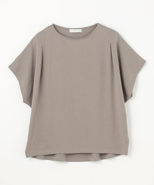 ANY(エニィ)の「【洗濯機可/UVケア/接触冷感】フレンチスリーブロゴ・カラーTシャツ(Tシャツ/カットソー・レディース・ベージュ系5/ブラック系/オールドローズ系/アイボリー系1/グレー系1/アイボリー系5/ブラウン系/ブルー系・F)」の13枚目の写真