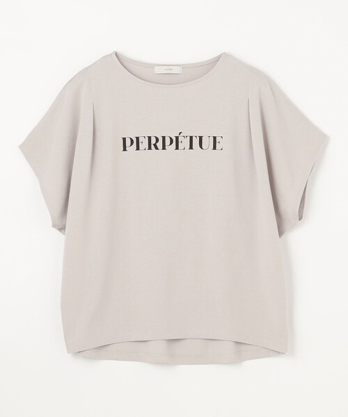 ANY(エニィ)の「【洗濯機可/UVケア/接触冷感】フレンチスリーブロゴ・カラーTシャツ(Tシャツ/カットソー・レディース・ベージュ系5/ブラック系/オールドローズ系/アイボリー系1/グレー系1/アイボリー系5/ブラウン系/ブルー系・F)」の19枚目の写真