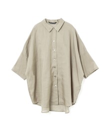 mizuiro ind ハーフスリーブワイドシャツ