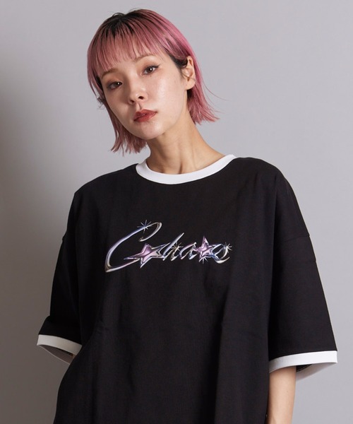 JACKROSE（ジャックローズ）の「JE-LOGO RINGER TEE（Tシャツ/カットソー・メンズ・ブラック/ホワイト・M/L）」の2枚目の写真
