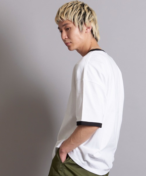 JACKROSE（ジャックローズ）の「JE-LOGO RINGER TEE（Tシャツ/カットソー・メンズ・ブラック/ホワイト・M/L）」の5枚目の写真
