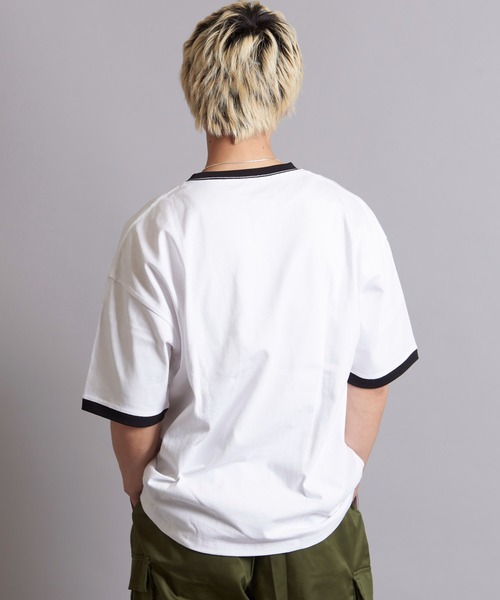 JACKROSE（ジャックローズ）の「JE-LOGO RINGER TEE（Tシャツ/カットソー・メンズ・ブラック/ホワイト・M/L）」の8枚目の写真