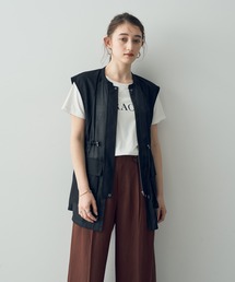 YECCA VECCA | 異素材切替ワークデザインジレ(ベスト)