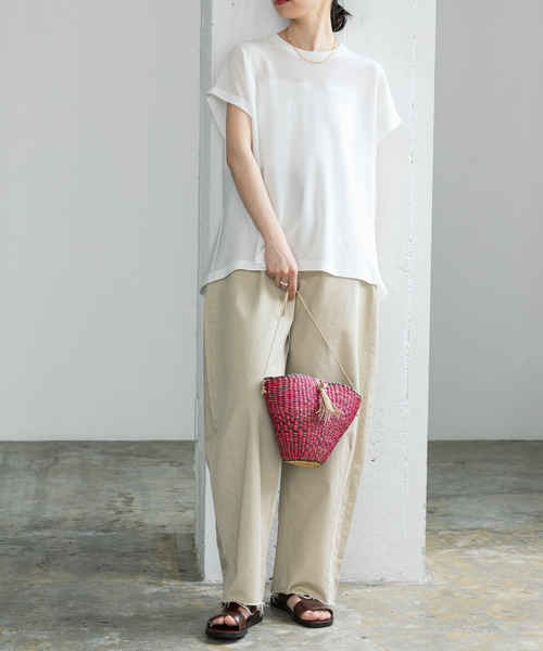 URBAN RESEARCH(アーバンリサーチ)の「ボルガバスケットショルダーバッグ(ショルダーバッグ・レディース・ピンク/ナチュラル/ブラック系その他・-)」の6枚目の写真