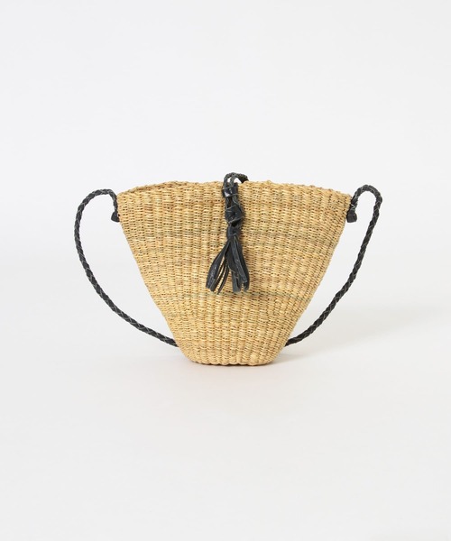 URBAN RESEARCH(アーバンリサーチ)の「ボルガバスケットショルダーバッグ(ショルダーバッグ・レディース・ピンク/ナチュラル/ブラック系その他・-)」の12枚目の写真