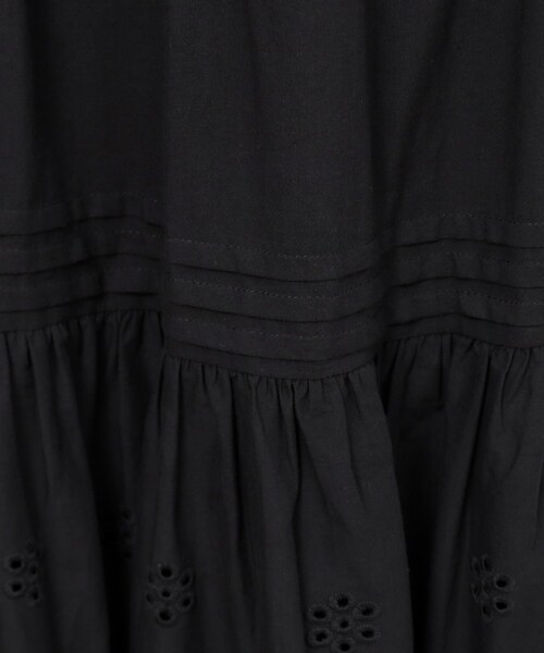 OPAQUE.CLIP(オペークドットクリップ)の「◆カットワークレースティアードスカート【洗える】(スカート・レディース・ブラック/ホワイト・40/38/36)」の6枚目の写真