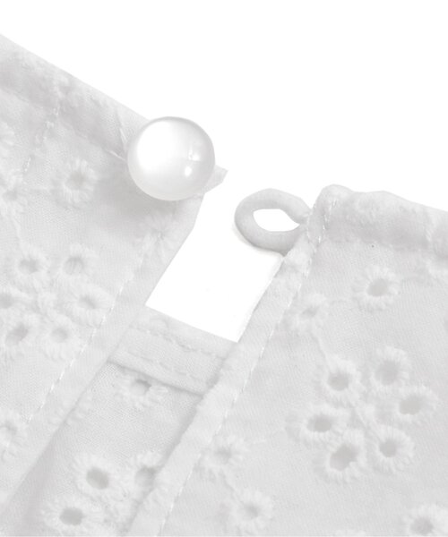 algy（アルジー）の「オフショルティアードワンピ（ワンピース・キッズ・オフホワイト/ブラック・XX-SMALL/X-SMALL/MEDIUM/SMALL）」の7枚目の写真