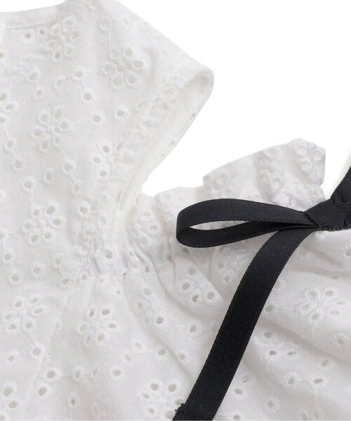 algy（アルジー）の「オフショルティアードワンピ（ワンピース・キッズ・オフホワイト/ブラック・XX-SMALL/X-SMALL/MEDIUM/SMALL）」の16枚目の写真