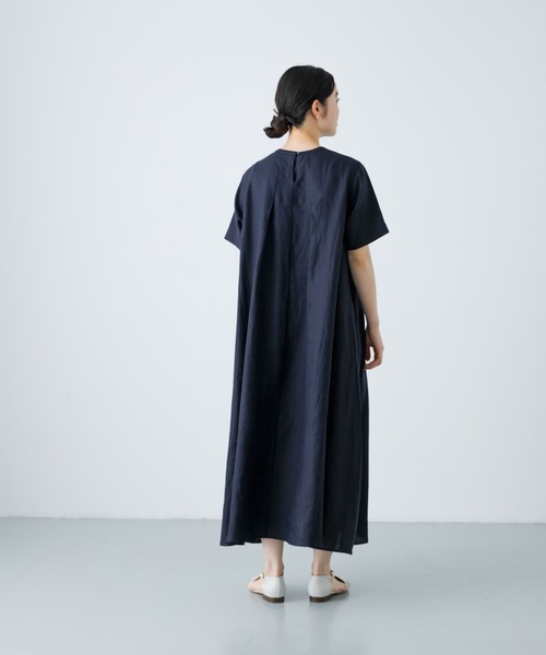かぐれ（カグレ）の「リネンAラインワンピース（ワンピース