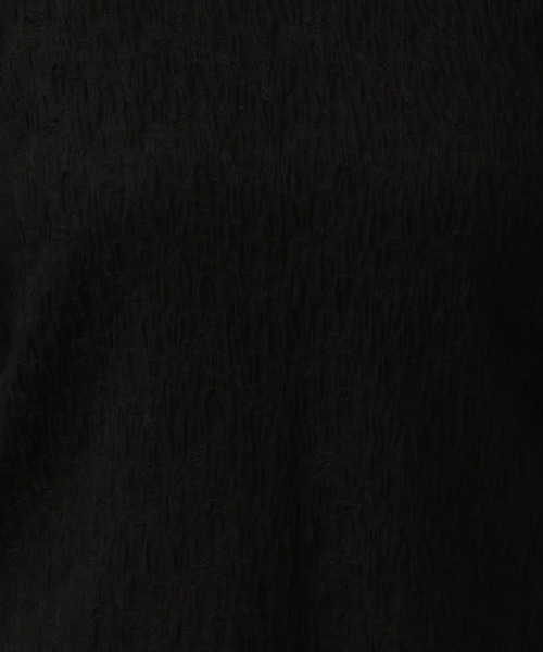 A part by（アパートバイ）の「ジャガードシアーパフ_半袖（Tシャツ/カットソー・レディース・ブラック/オフホワイト・FREE）」の12枚目の写真