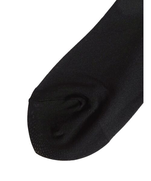 MURUA（ムルーア）の「シアーハイソックス（ソックス/靴下・レディース・ライトグレー/ブラック・FREE）」の4枚目の写真