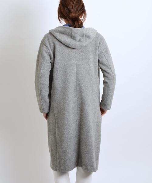 SHIPS for women（シップスフォーウィメン）の「ウールジャージーガウンコート◇（その他アウター・レディース・グレー/ベージュ/スカイブルー・ONE SIZE）」の12枚目の写真